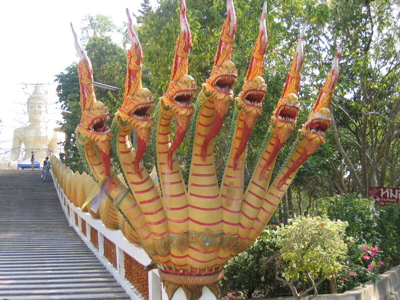 Naga statue at a temple