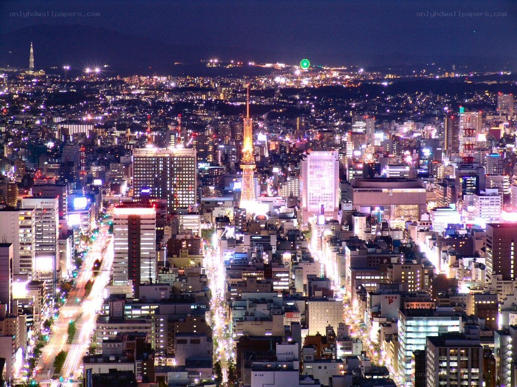 Nagoya city at night