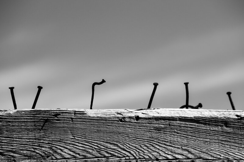 Nails in Wooden Plank