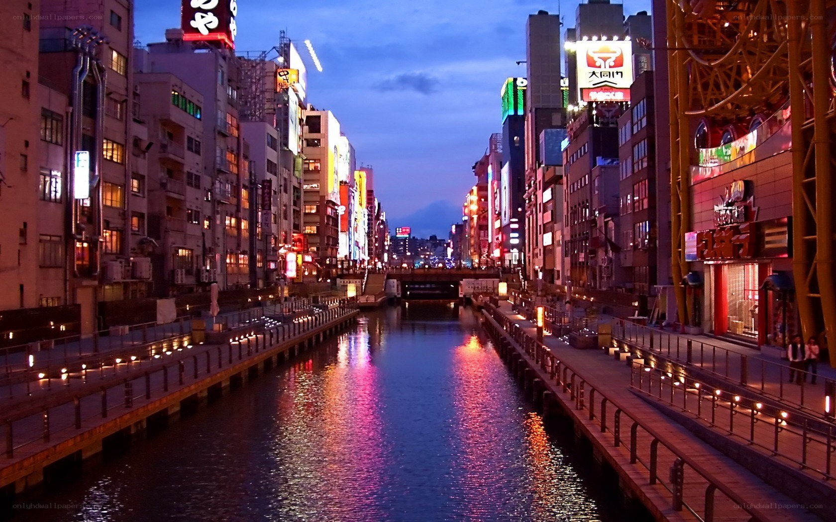 Nakagawa River at dusk