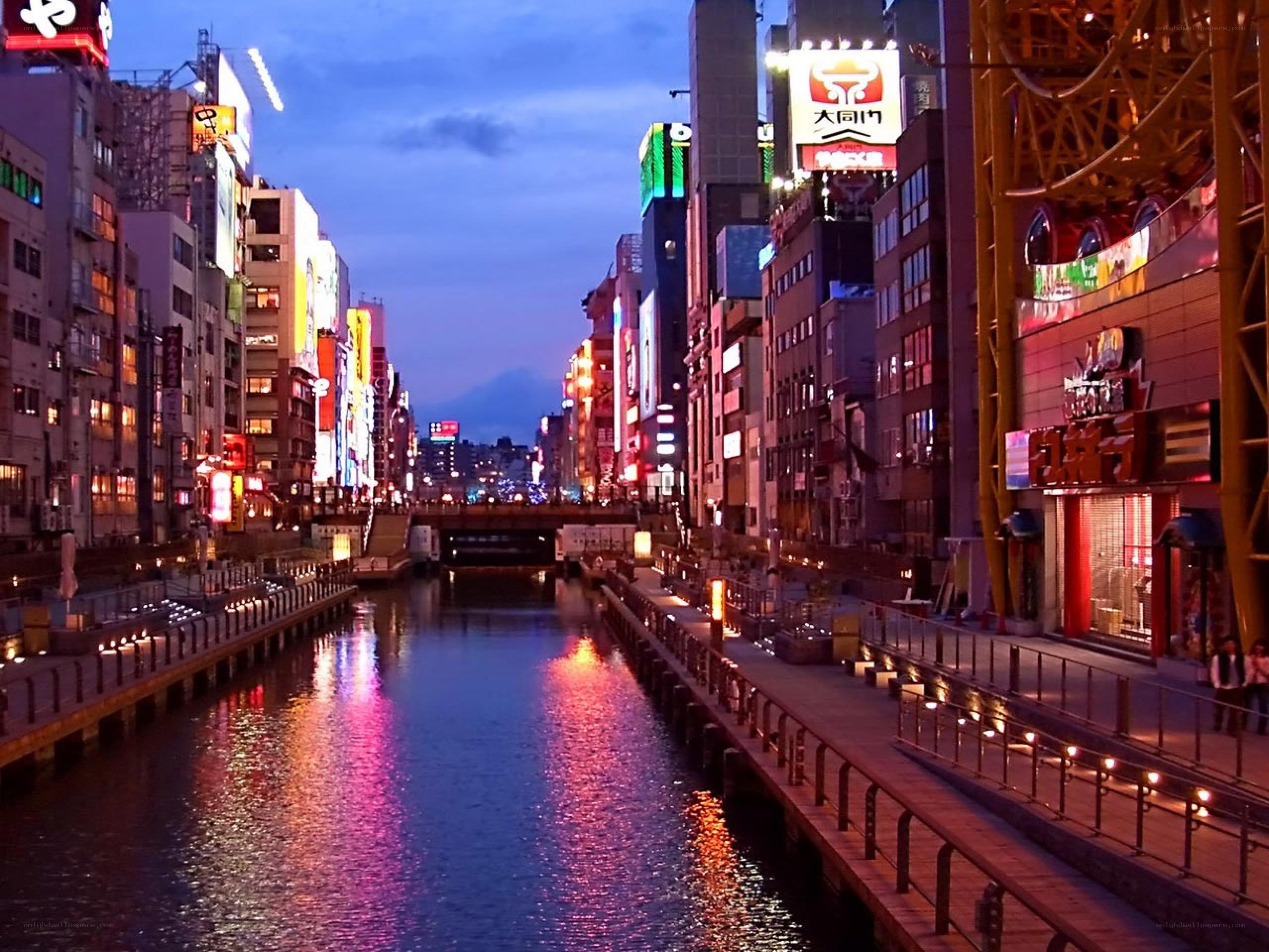Nakagawa River at dusk