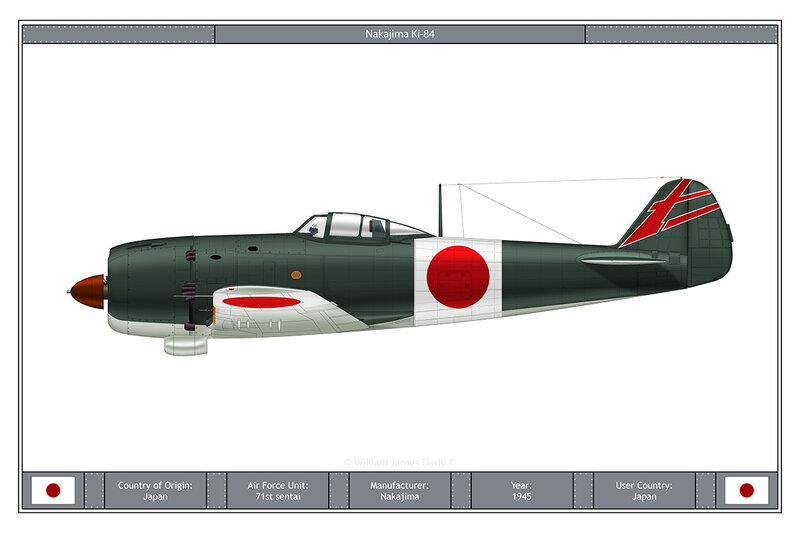 Nakajima Ki-84 fighter plane
