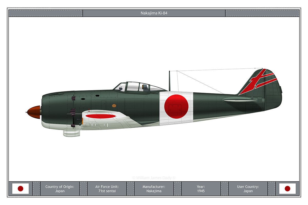 Nakajima Ki-84 fighter plane