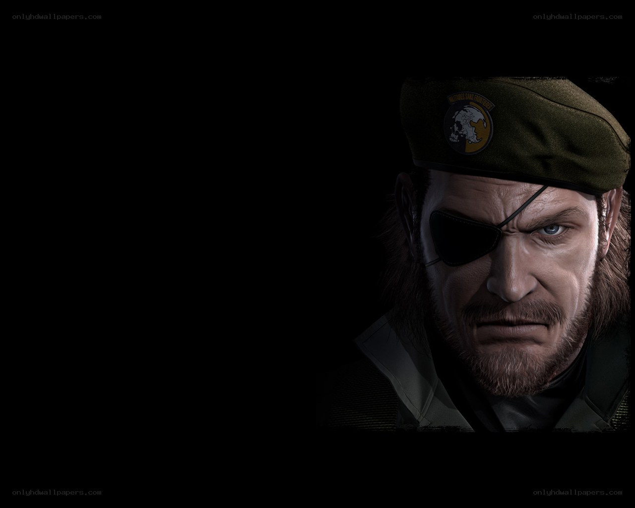 Naked eye soldier portrait