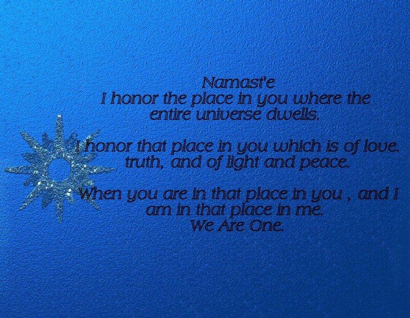 Namaste affirmation