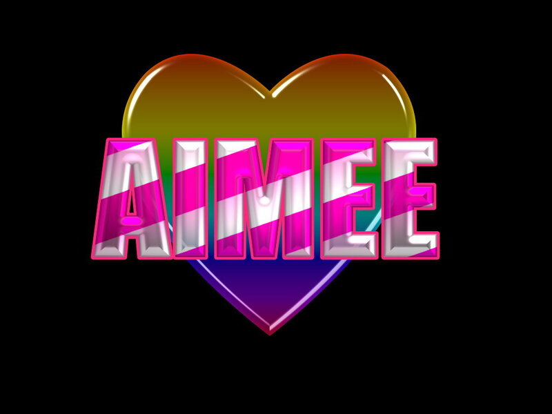 Name AIMEE on Heart