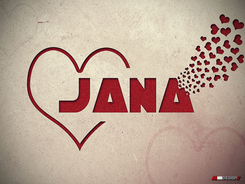Name Inside Heart Shape