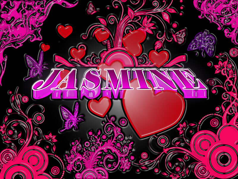 Name Jasmine with Hearts