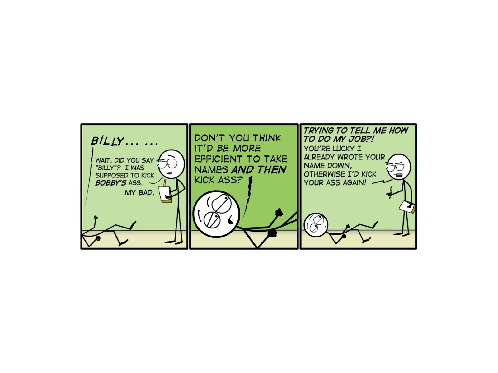 Name mix-up comic