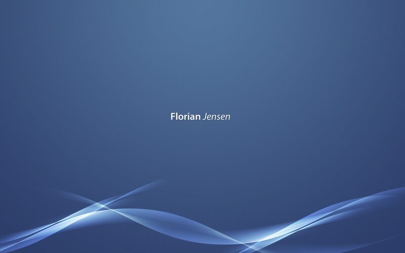 Name on Blue Background