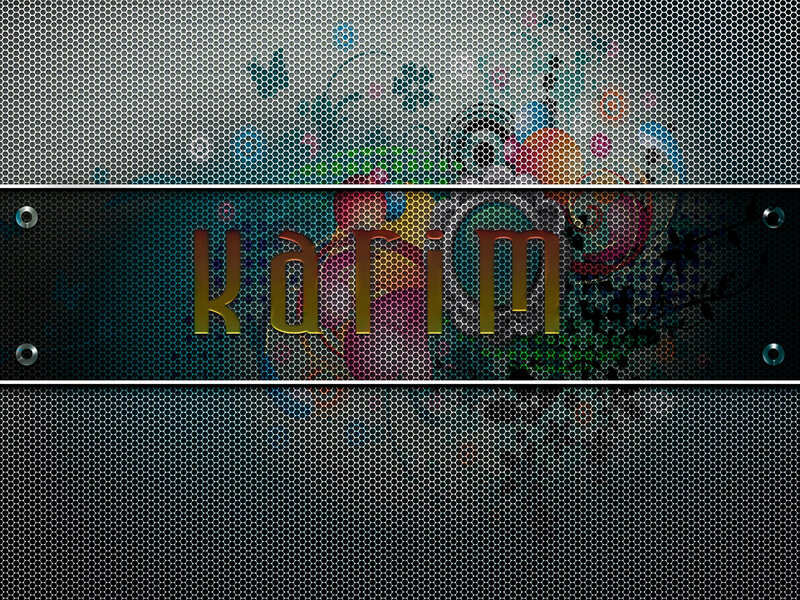 Name on Metal Mesh