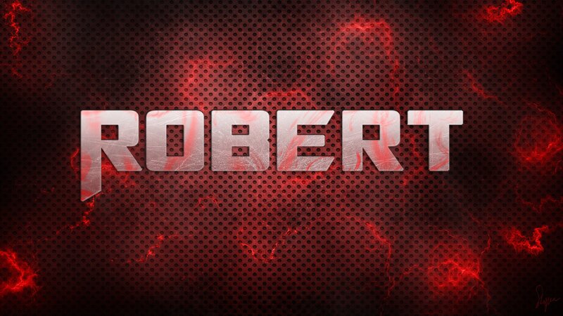 Name on Perforated Background