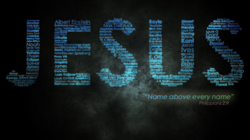 Names in a cross shape