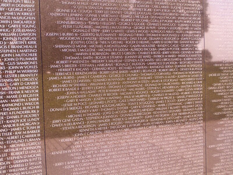 Names on a Memorial Wall