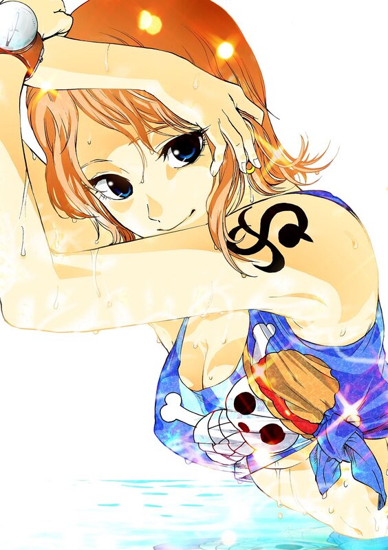 Nami in a swimsuit