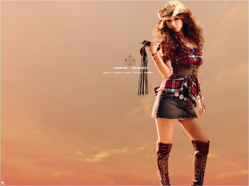 Namie Amuro in cowboy outfit