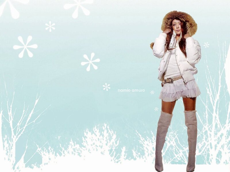 Namie Amuro in winter outfit