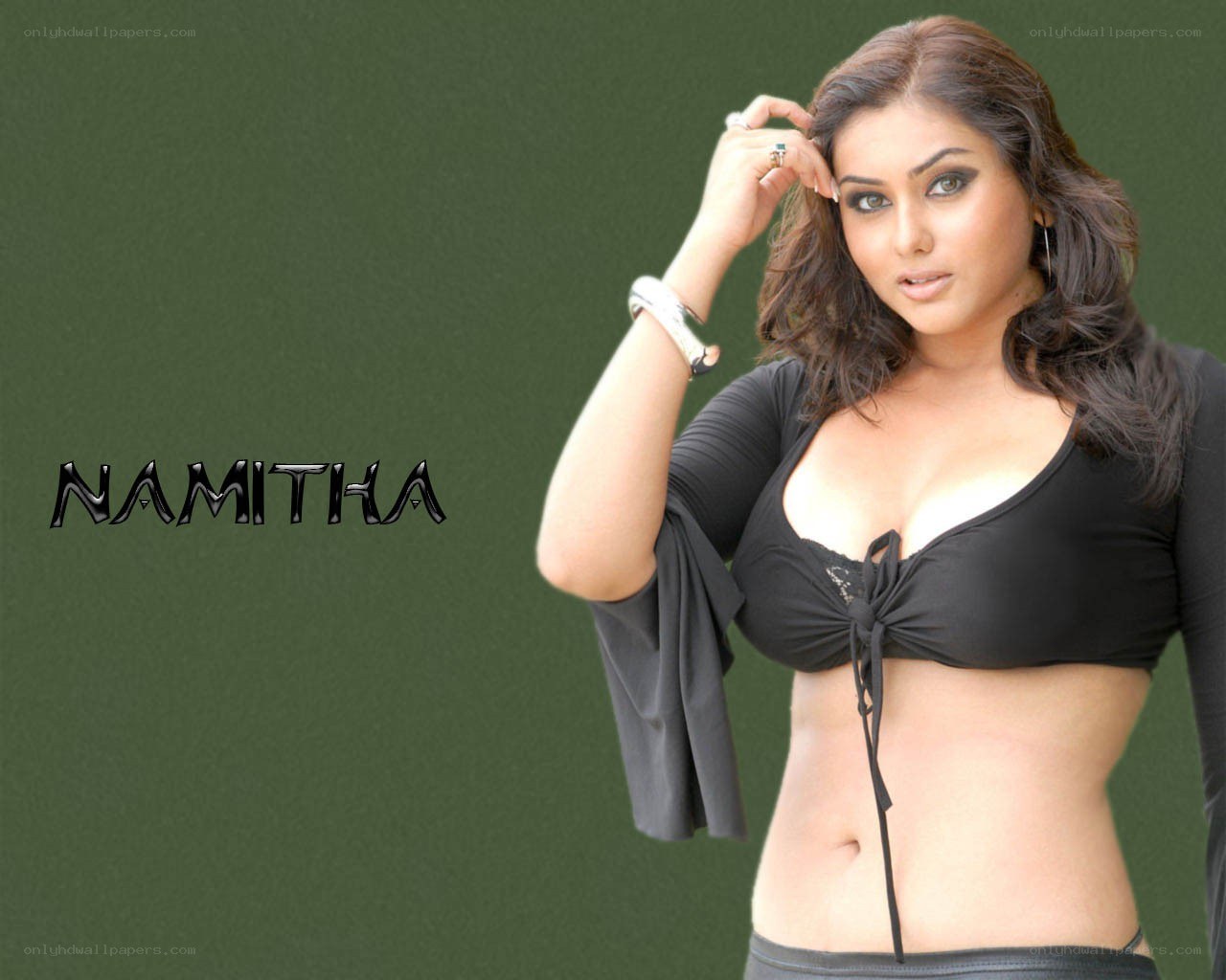 Namitha in black top