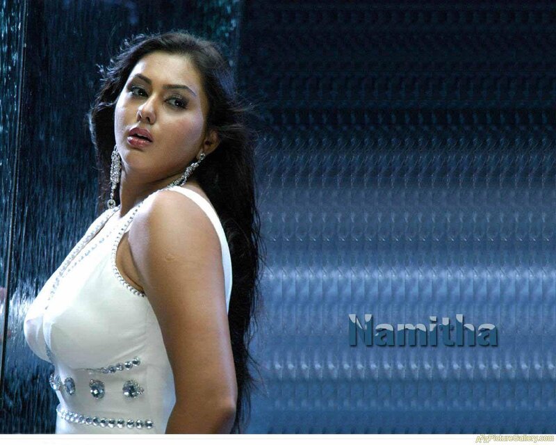 Namitha in white dress