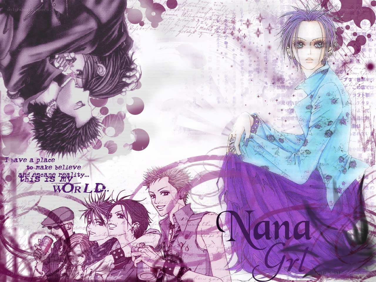 Nana anime character collage
