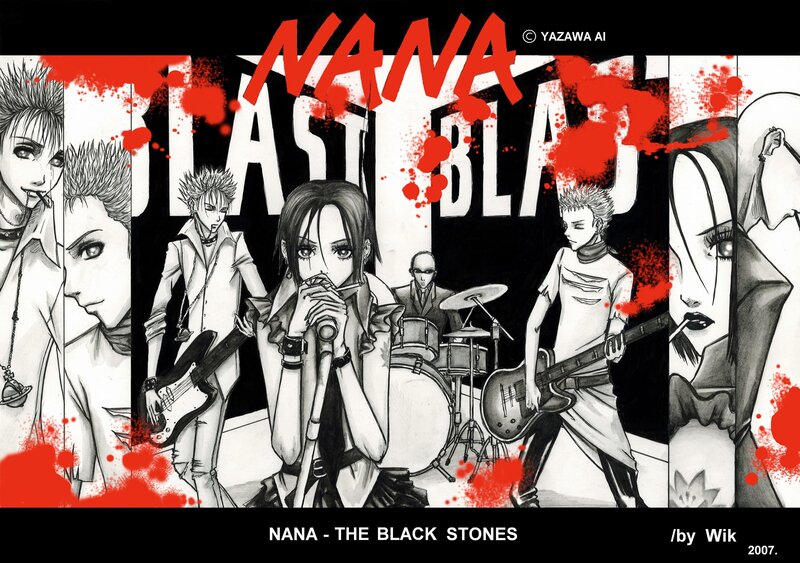 Nana manga band illustration