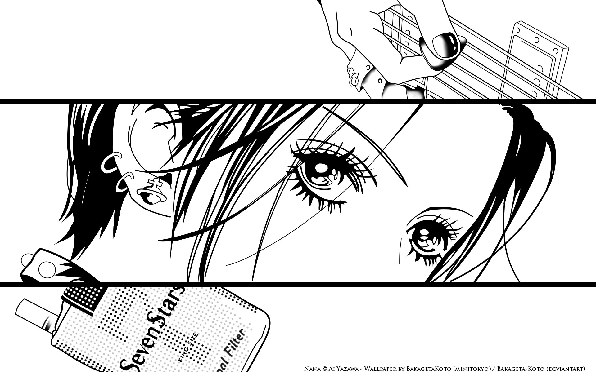 Nana manga panel collage