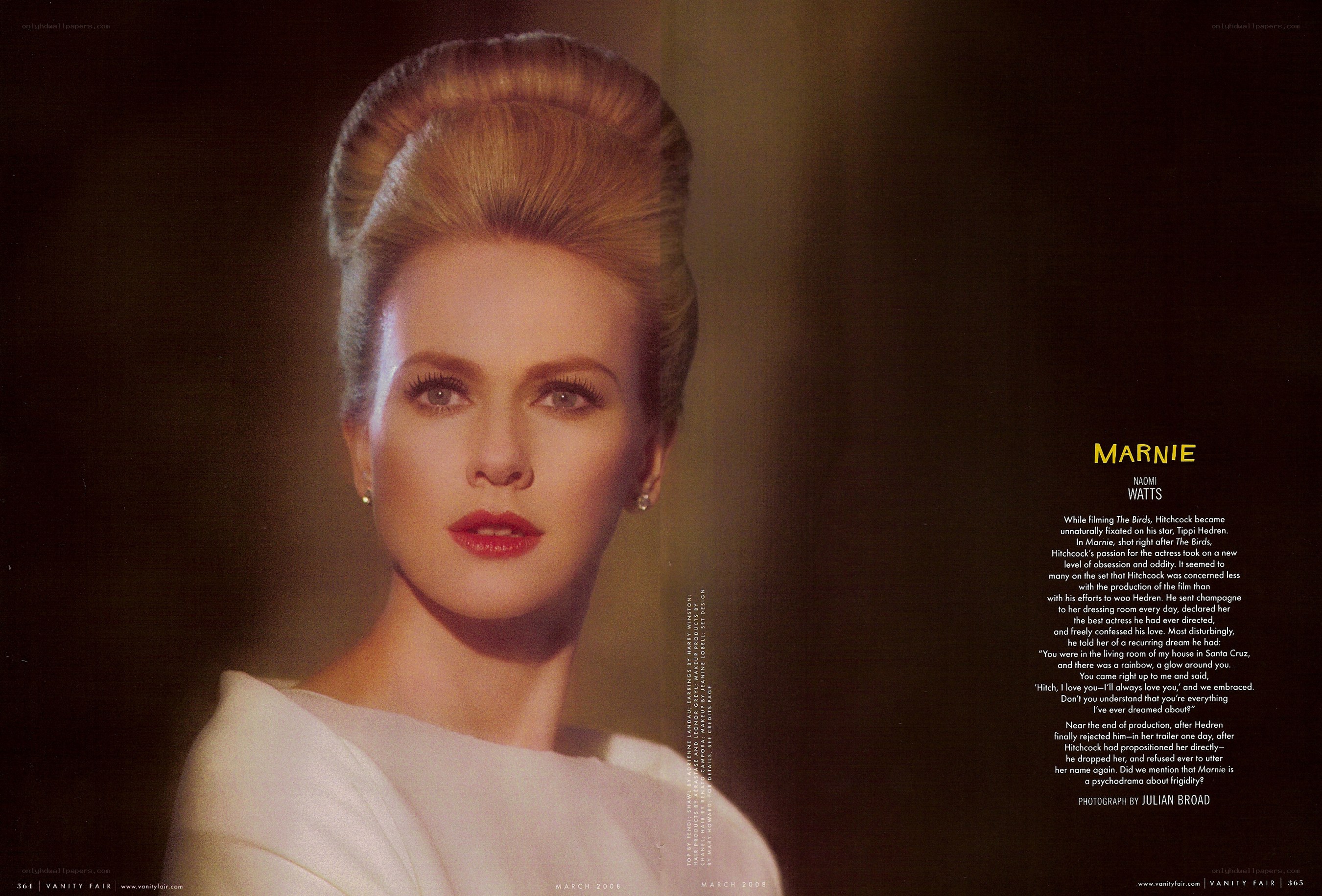 Naomi Watts in Vanity Fair