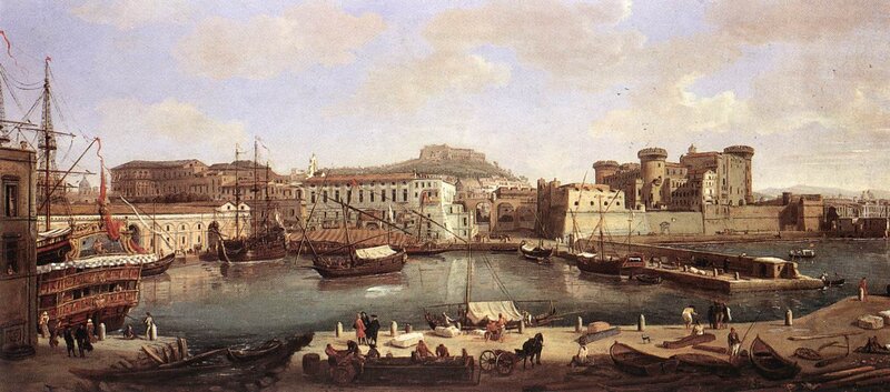 Naples Harbor Scene