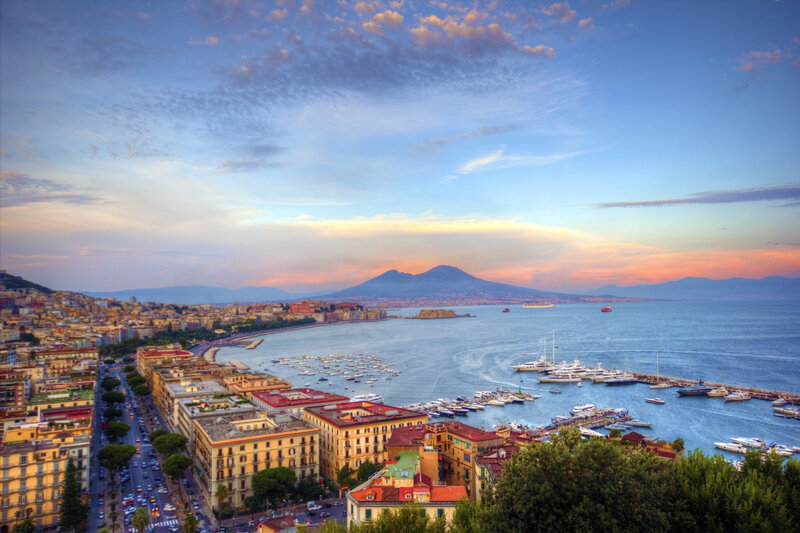 Naples Harbor View — Blue, Serene, Sunset