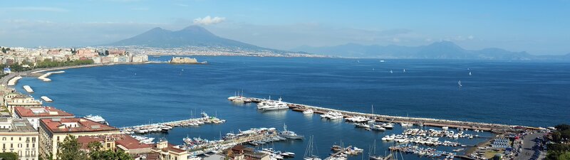 Naples Harbor View — Blue, Serene