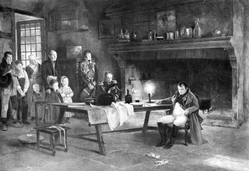Napoleon in a peasant's home