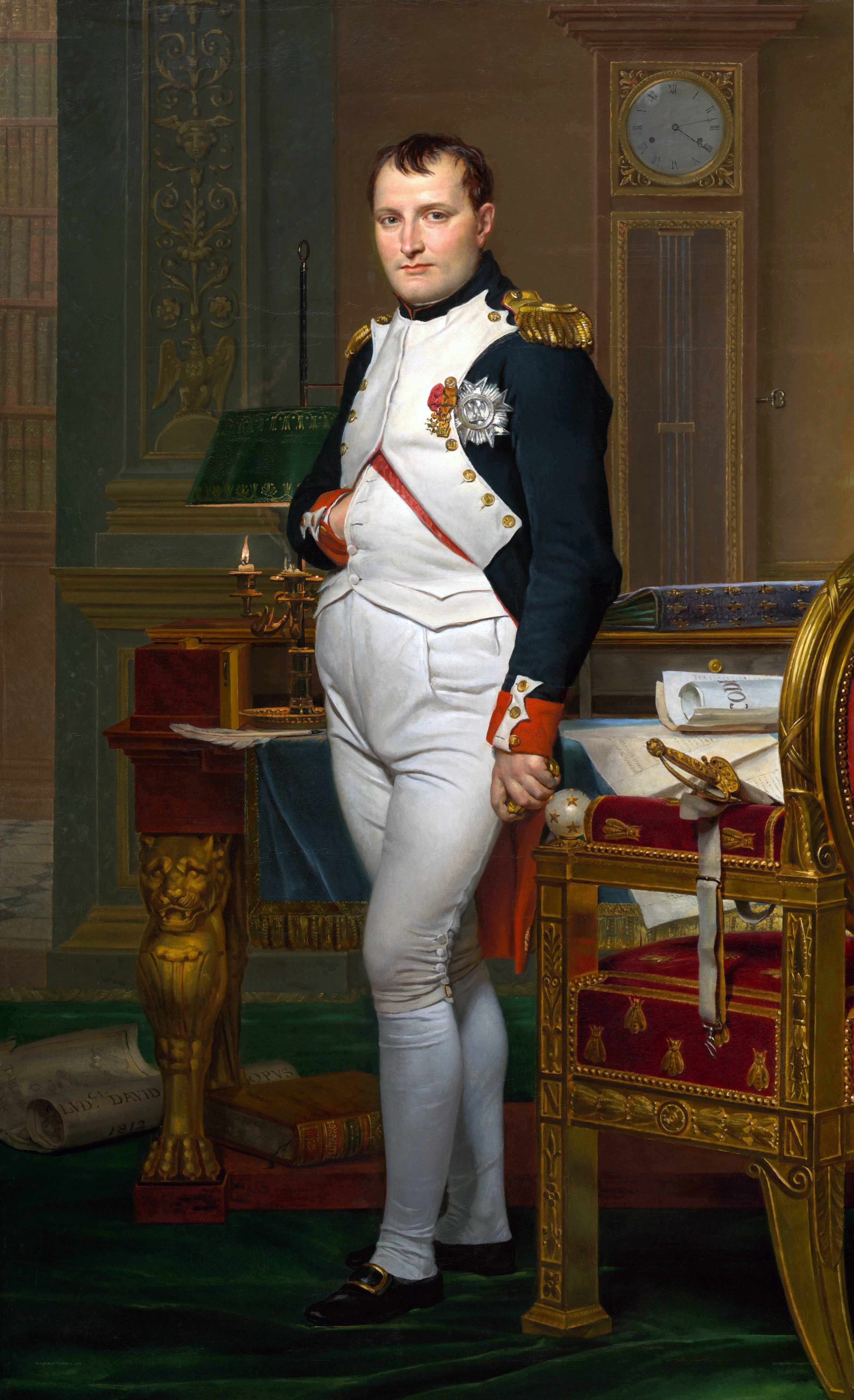 Napoleon in his study