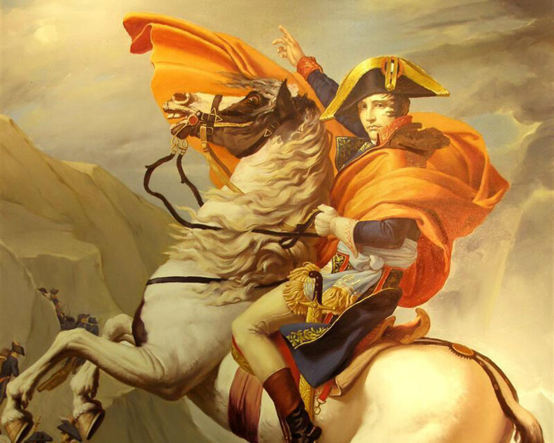 Napoleon on a White Horse — Orange