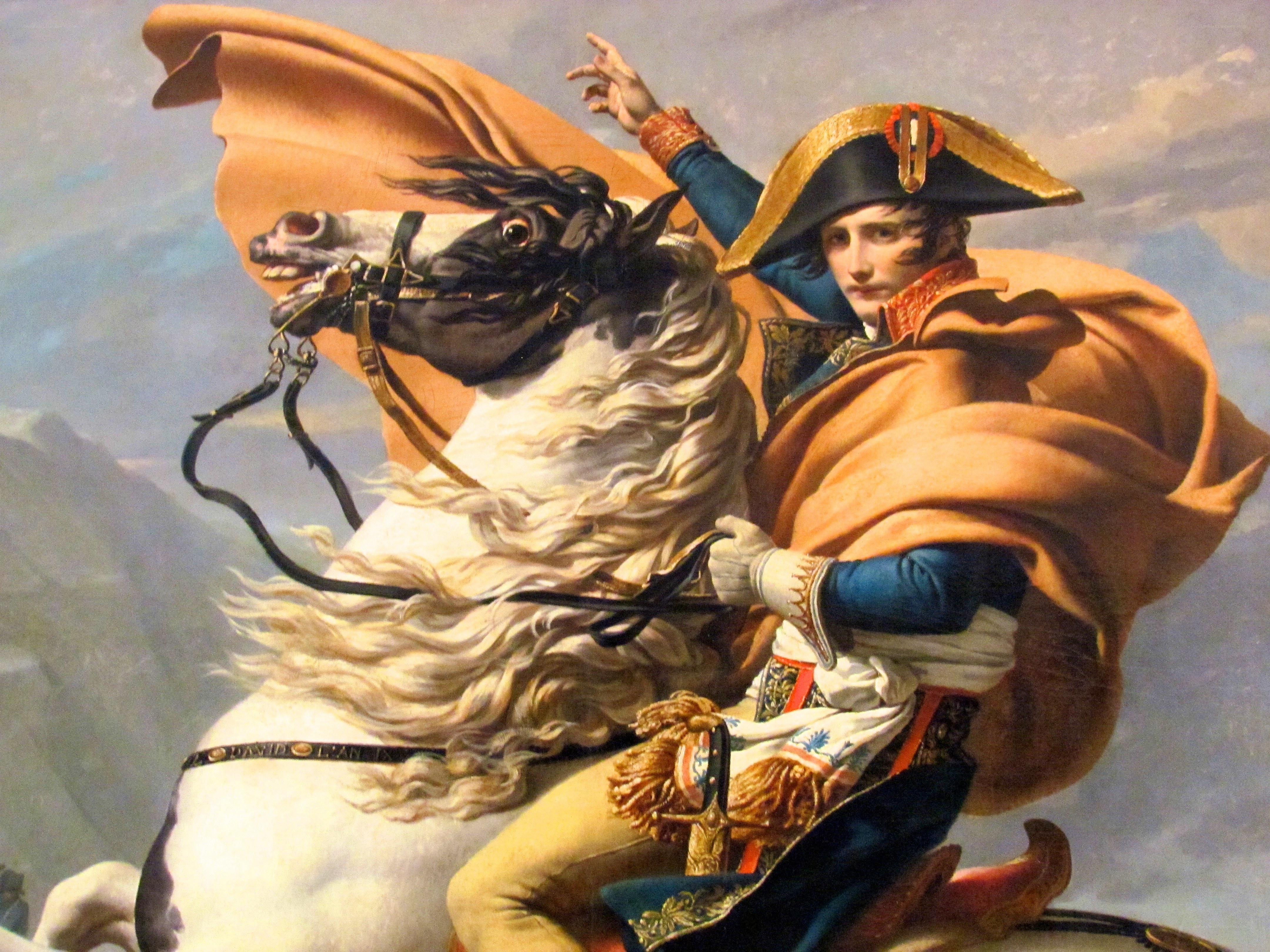 Napoleon on a white horse