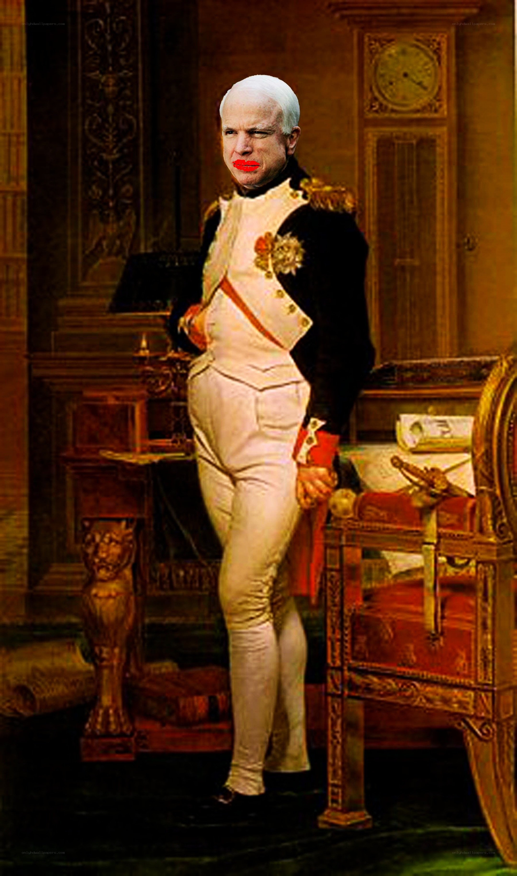 Napoleon portrait with altered face