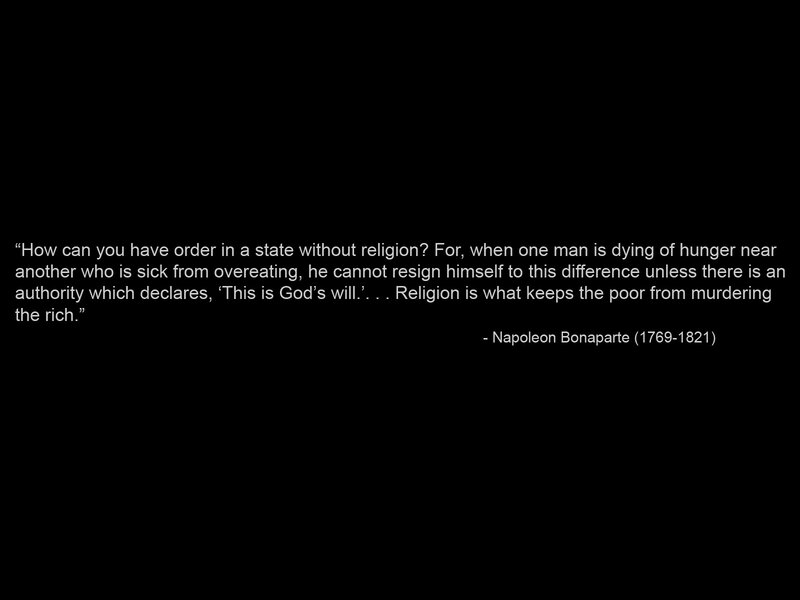 Napoleon quote on religion