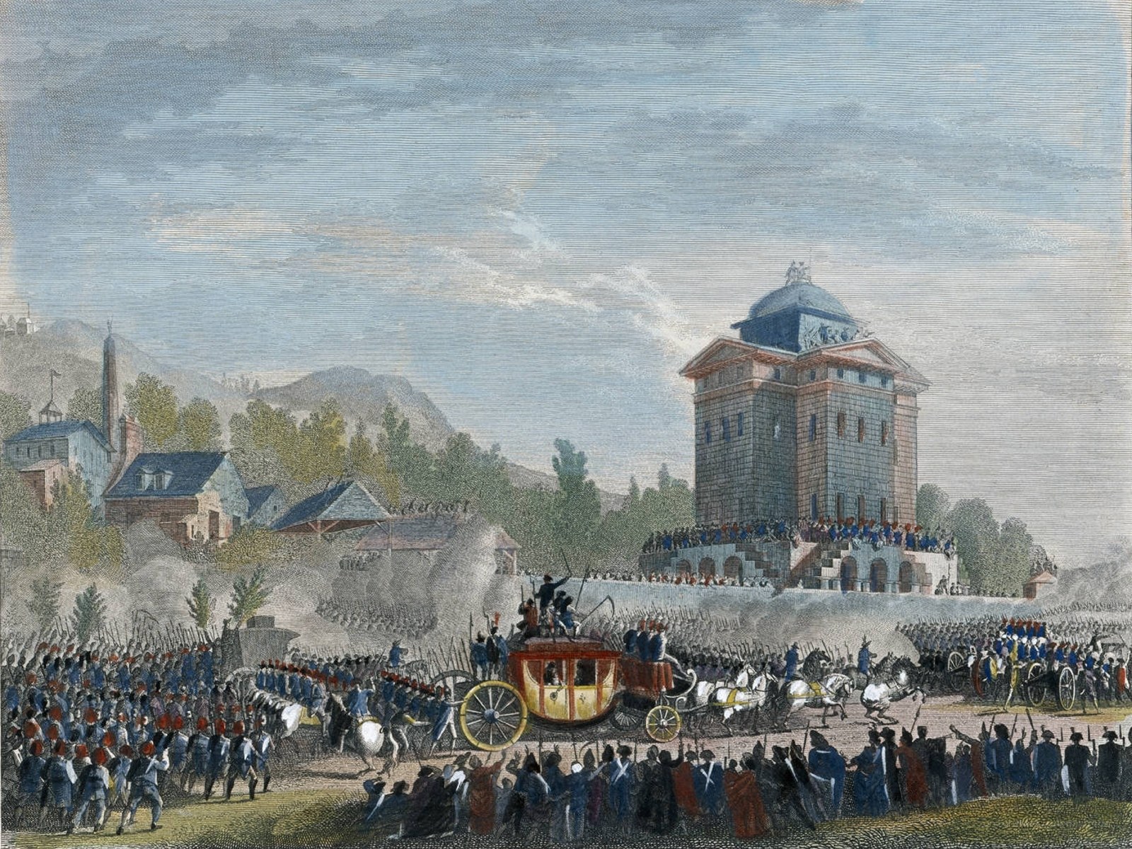 Napoleon's arrival at the Invalides