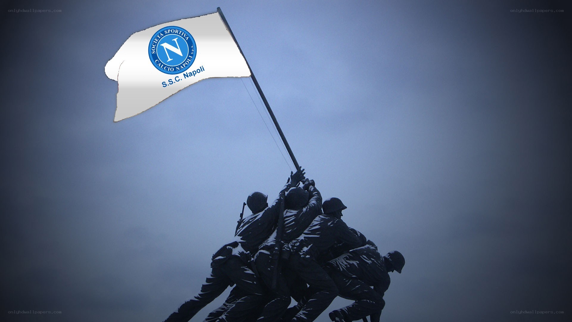 Napoli flag on Iwo Jima