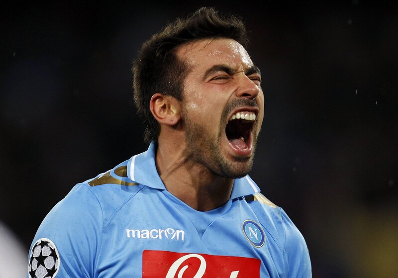 Napoli player celebrating