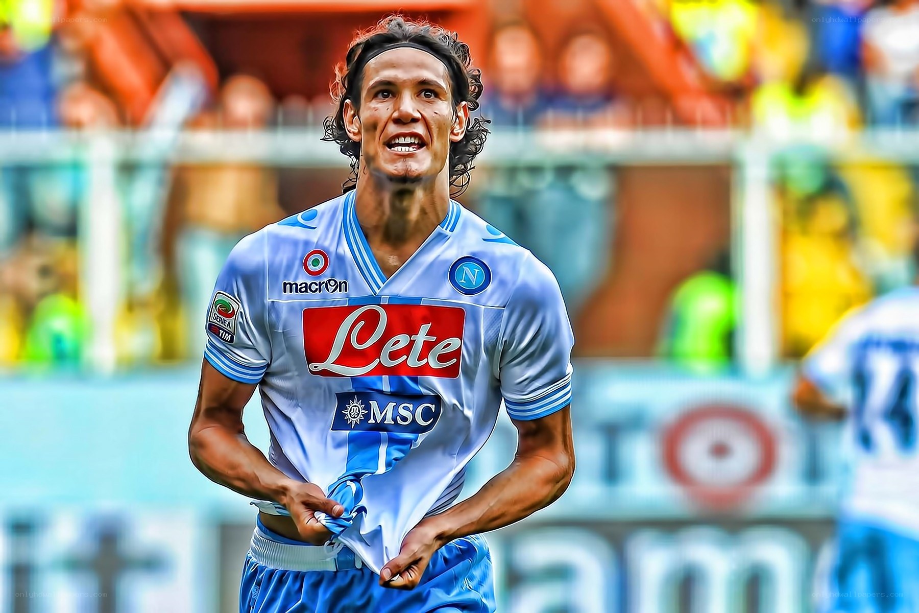 Napoli soccer player celebrating