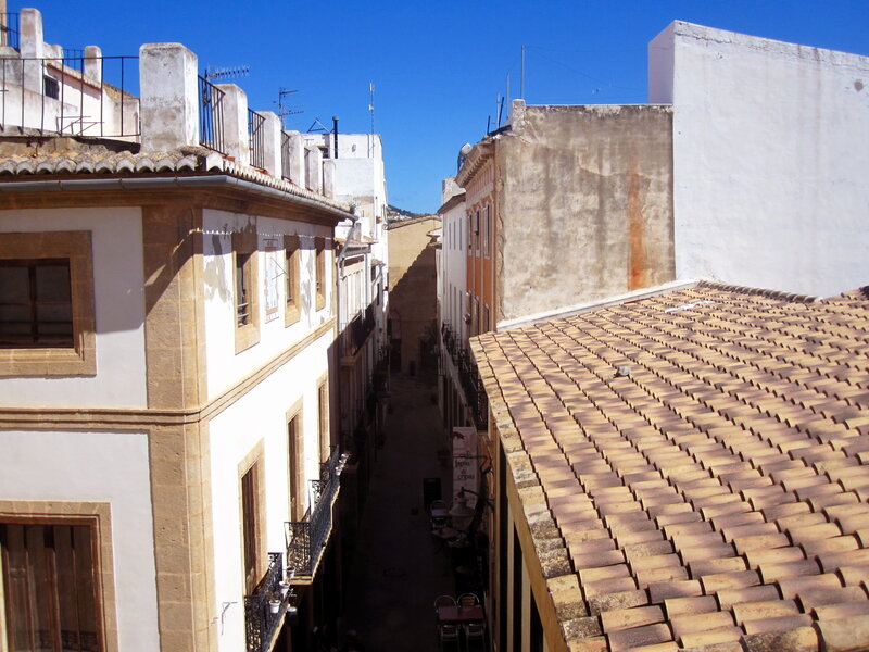Narrow Alley Between Buildings — White