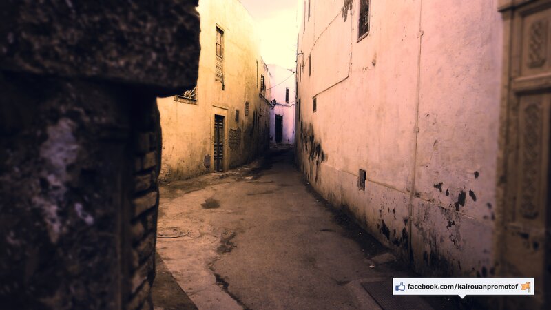 narrow alley in old town