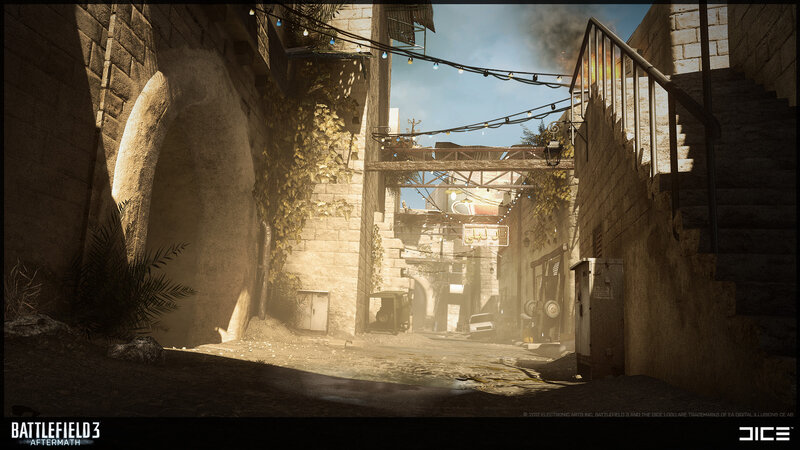 Narrow Alleyway in Ruins