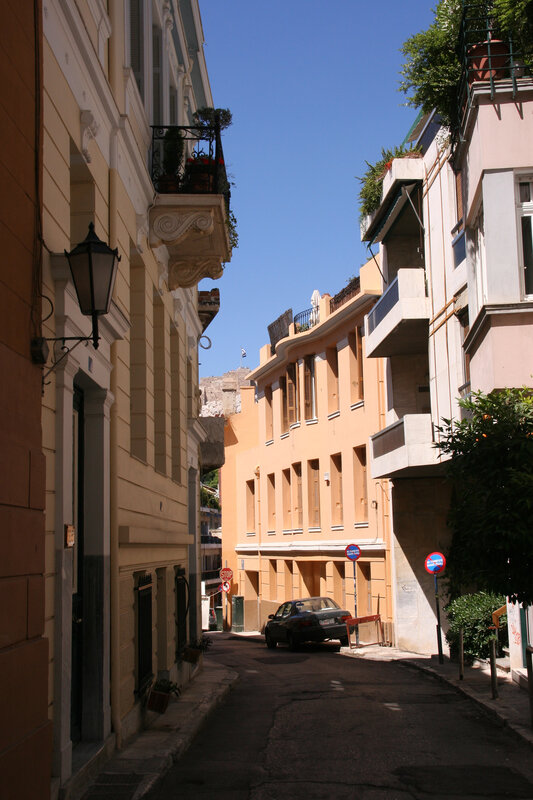 Narrow street in Athens