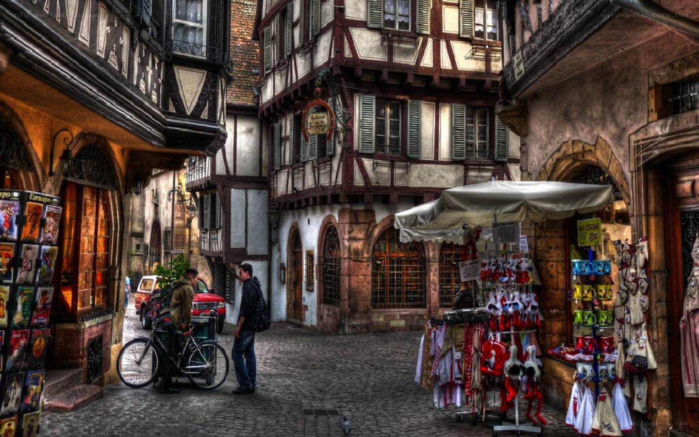 Narrow street in Strasbourg