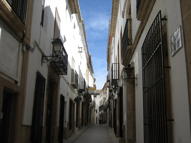 Narrow Street with Buildings