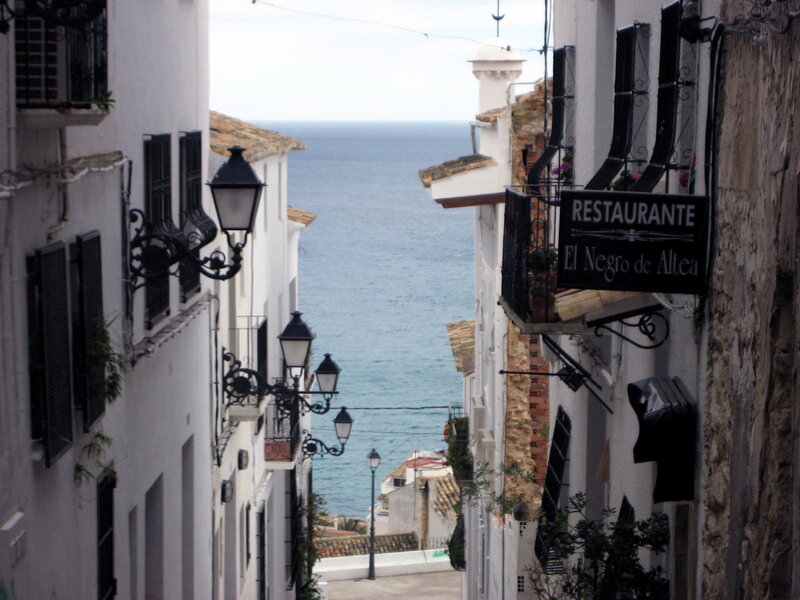 Narrow Street with Sea View