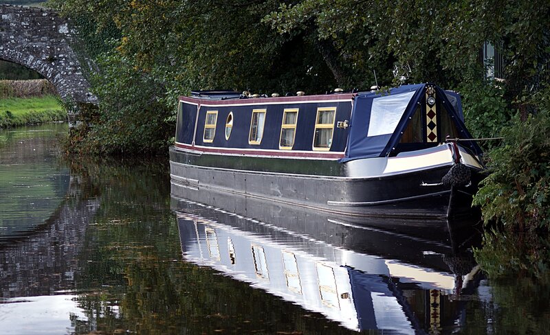 Narrowboat on a canal