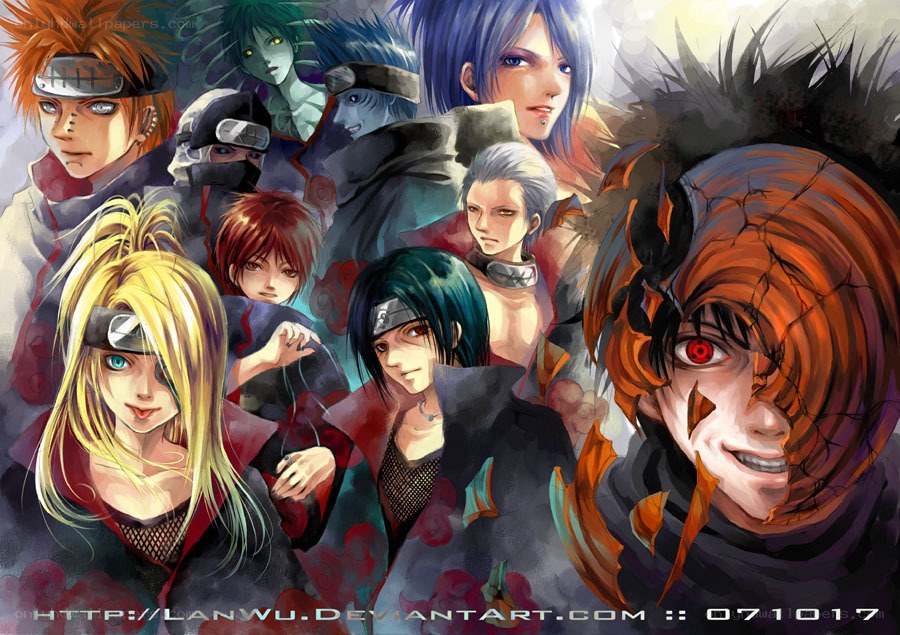 Naruto Akatsuki group art