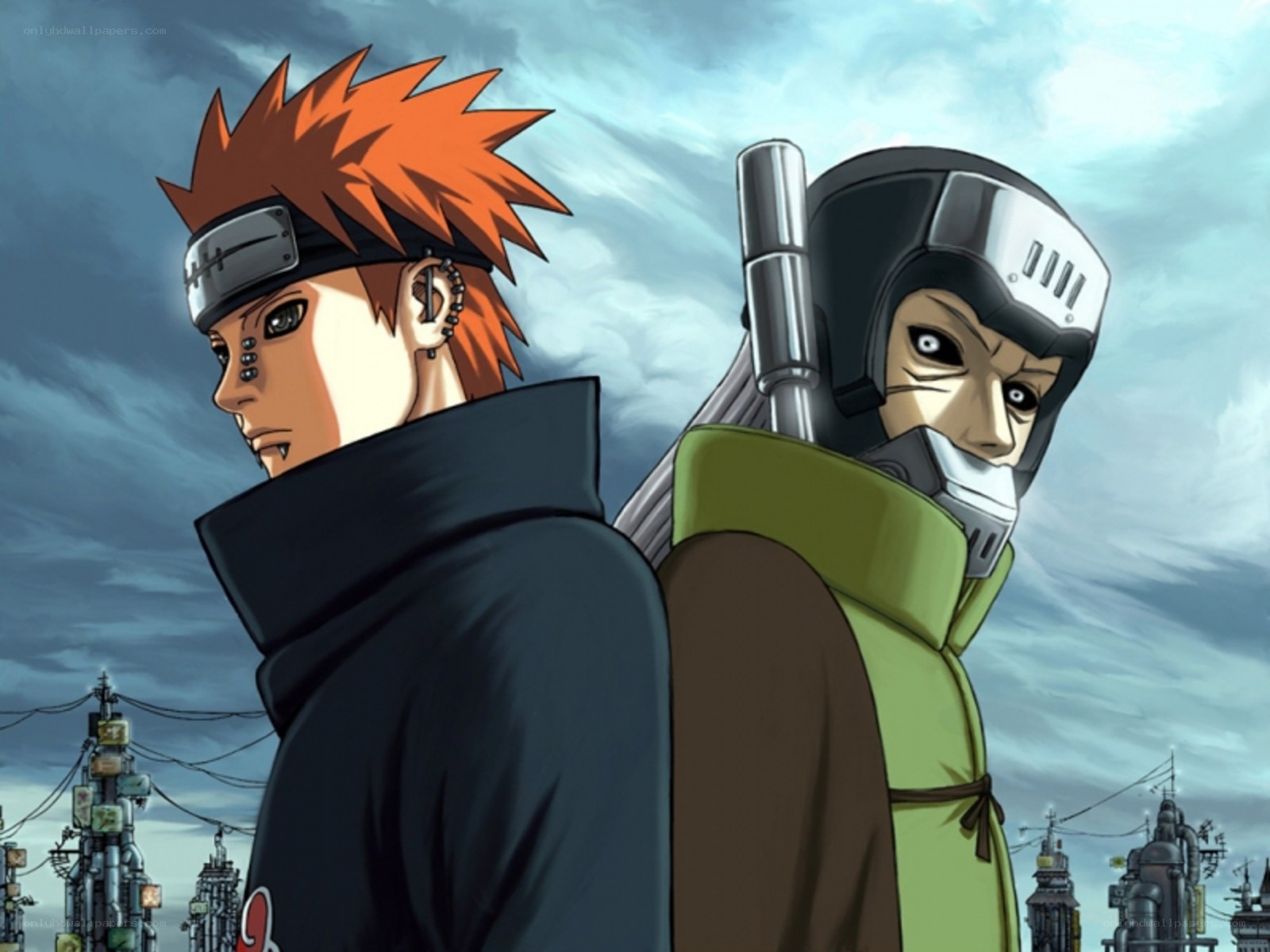 Naruto and a masked ally